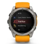 Fenix 8 Amoled Sapphire 51mm Orange/Arancione - immagine 7